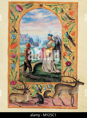 498 Splendor Solis - Traité d'Alchimie - Résurrection du marais (Les Sept Paraboles) Foto Stock