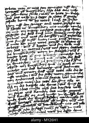 . Autograph von Konrad Stolles Chronik, ULB Jena, la sig.ra Sag. q. 3, il beato 194v . circa 1500. Konrad Stolle, morì 1501 504 Stolle autografo Jena Foto Stock