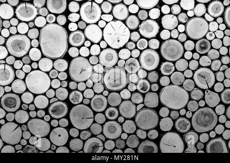 Parete in legno con pannelli decorativi. Vista frontale. Sfondo naturale  Foto stock - Alamy