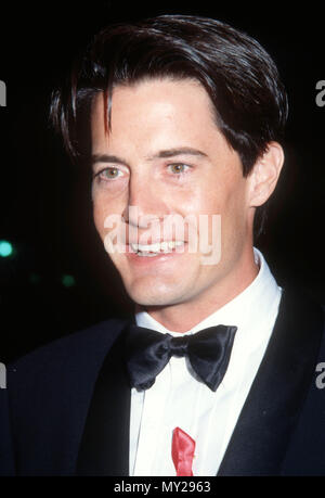 PASADENA, CA - 25 agosto: l'attore Kyle MacLachlan assiste la xliii annuale di Primetime Emmy Awards su agosto 25, 1991 a Pasadena Civic Auditorium di Pasadena, in California. Foto di Barry re/Alamy Stock Photo Foto Stock