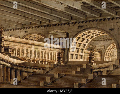 . Mausoleo sotterraneo . 1780s. Pietro di Gottardo Gonzaga (1751-1831) 423 Pietro Gonzaga (1751-1831). Mausoleo Subterranian Foto Stock