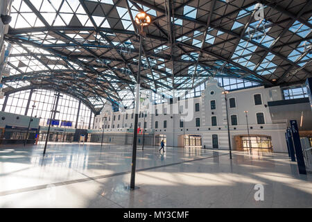 Łódź Fabryczna modernizzato la stazione ferroviaria Foto Stock