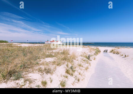Dal Molo presso il mare / paesaggio Foto Stock