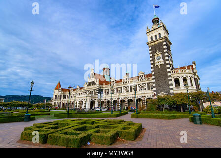 Dunedin stazione ferroviaria a Dunedin sulla South Island della Nuova Zelanda Foto Stock