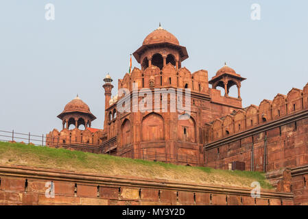 Red Fort di Vecchia Delhi Foto Stock