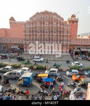 Hawa Mahal, Jaipur Foto Stock