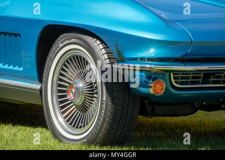 Chevrolet Corvette auto da rally, Kennewick, Washington, Stati Uniti d'America Foto Stock