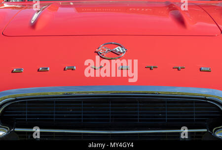 Chevrolet Corvette auto da rally, Kennewick, Washington, Stati Uniti d'America Foto Stock