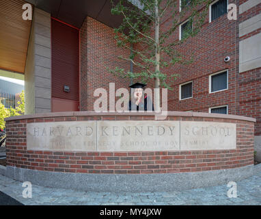 L'Università di Harvard Kennedy School laureati, Cambridge, Massachusetts, STATI UNITI D'AMERICA Foto Stock