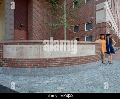 L'Università di Harvard Kennedy School laureati, Cambridge, Massachusetts, STATI UNITI D'AMERICA Foto Stock