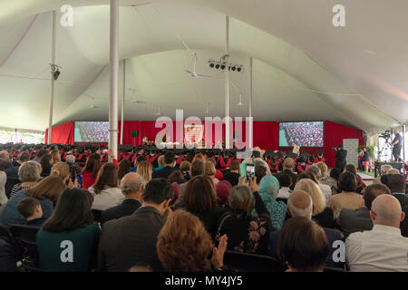 Scuola di Kennedy Harvard University cerimonia di laurea, Cambridge, Massachusetts, STATI UNITI D'AMERICA Foto Stock