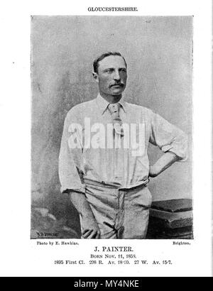 . Inglese: una scansione del pittore Giovanni da un libro intitolato famoso Il Cricketers datata 1896 . Il 28 gennaio 2012. Northmetpit 280 Giovanni pittore (cricketer) Foto Stock