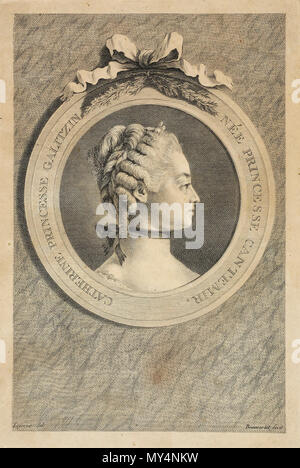 . Provenienza: Cyrille et Vera Narychkine, rotocalcografia située dans le boudoir et le Grand Salon de la Villa Narischkine à Biarritz . Il XVIII secolo. Anonimo 156 Ekaterina Dmitrievna Golitsyna Foto Stock