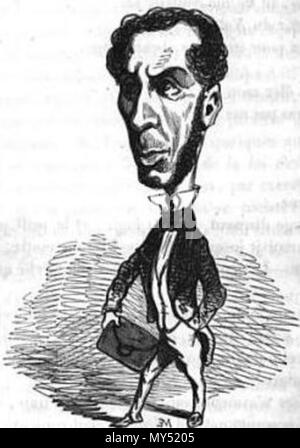. Français : Caricatura du Ministre Drouyn de Lhuys, par Cham. 1850. Cham (Amédée de Noé) 148 Drouyn de Lhuys par Cham Foto Stock