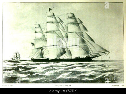 . Inglese: Flying Cloud clipper ship . 1913 182 Flyingcloudclipper Foto Stock