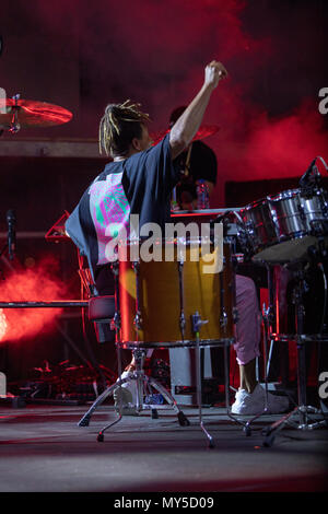 Cannes, Francia, 5 giugno 2018, Tokio Myers in concerto al MIDEM 2018, Midem Beach, Cannes © ifnm / Alamy Live News Foto Stock
