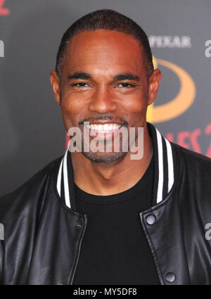 Los Angeles, Stati Uniti d'America. 5° giu, 2018. Attore Jason George assiste la Premiere mondiale di Disney e Pixar "Incredibili 2' al El Capitan theater il 5 giugno 2018 a Los Angeles, California. Foto di Barry re/Alamy Live News Foto Stock