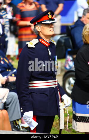 Portsmouth, Regno Unito. Il 6 giugno, 2018. D annuale servizio giorno del ricordo organizzata dalla Royal British Legion. Credito: FSM Fotografia/Alamy Live News Foto Stock