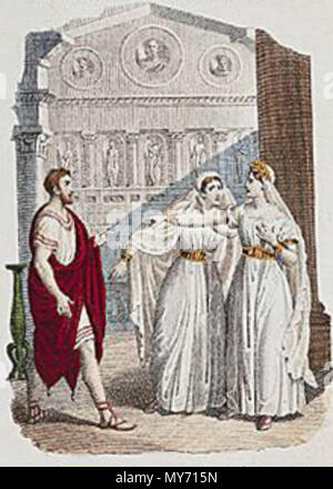 . Inglese: Bellini-Norma-cast originale-dettaglio . Il 5 luglio 2014, 20:26:14. sconosciuto: originale 1.830 s litho 69 Bellini-Norma-cast originale-dettaglio Foto Stock