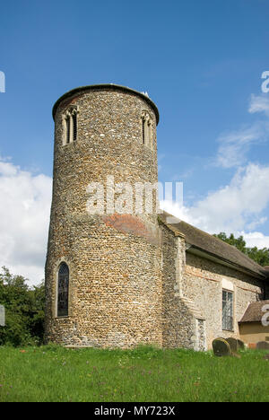 La Chiesa di San Pietro, Bruisyard Foto Stock