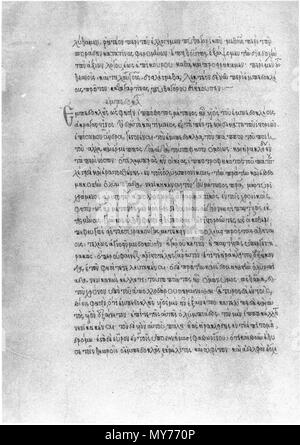 . Inglese: Diogenes Laertius, Vita e opinioni di eminenti filosofi: l'inizio della biografia di Empedocle in un manoscritto della Biblioteca di Bessarion. Venezia, Biblioteca Nazionale Marciana, Gr. 394, fol. 143v. Deutsch: Diogenes Laertios: der Anfang der Biographie des Empedokles nell' Diogene Schrift über das Leben und die Lehren berühmter Philosophen, in einer Handschrift aus dem Besitz von Kardinal Bessarion. Venedig, Biblioteca Nazionale Marciana, Gr. 394, fol. 143v. Xv secolo. Diogenes Laertius 141 Diogenes Laertius, Venezia, Gr. 394 Foto Stock
