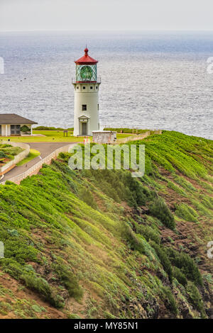 Vista panoramica del Kilauea Lighthouse a Kauai Foto Stock
