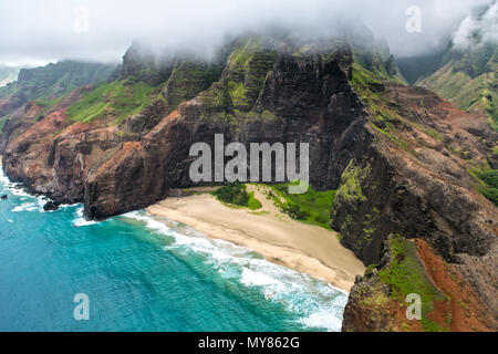 Veduta aerea Kauai, Hawaii Foto Stock