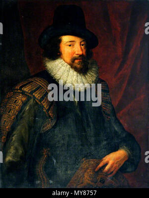 . Francis Bacon (1561-1626), Baron Verulam, Visconte St Albans . circa 1590 433 Ritratto di Sir Francis Bacon (1561-1626) Foto Stock