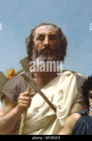 . Inglese: William-Adolphe Bouguereau del dipinto del poeta epico Omero accompagnati da una guida è ritagliato in modo da includere solo Homer la testa e spalle (e lo sfondo). 1874. William-Adolphe Bouguereau (1825-1905) nomi alternativi William Bouguereau Adolphe-William Bouguereau Descrizione pittore francese Data di nascita e morte 30 novembre 1825 19 agosto 1905 Luogo di nascita e morte La Rochelle La Rochelle competente controllo : Q483992 VIAF: 41966603 ISNI: 0000 0001 2129 8561 ULAN: 500011205 LCCN: N85059001 WGA: BOUGUEREAU, William-Adolphe WorldCat (durata di vita: 1825-1905) 127 Croppin Foto Stock