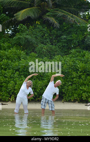 Bella coppia di anziani Foto Stock