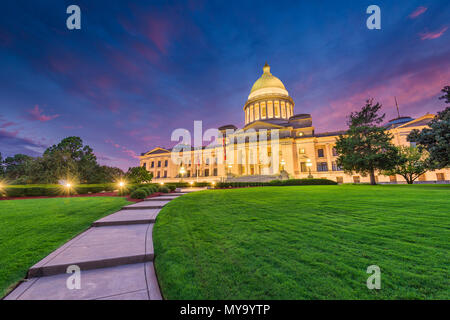 Little Rock, Arkansas, Stati Uniti d'America presso lo State Capitol. Foto Stock