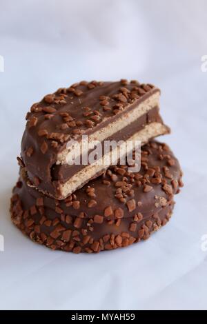 Delizioso cioccolato ALFAJOR Foto Stock