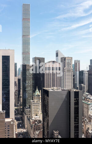 "Cityscape con grattacieli di New York City, Stati Uniti d'America" Foto Stock