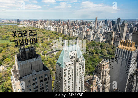 "Cityscape di Central Park a New York City, Stati Uniti d'America" Foto Stock