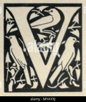 . Français : lettrine V avec oiseaux . 27 luglio 2014, 21:39:09. Ernst Aufseeser (1880-1940) Descrizione tedesco graphic designer e illustratore Data di nascita e morte 29 Maggio 1880 12 dicembre 1940 Luogo di nascita e morte di Norimberga Autorità Schmidtheim controllo : Q1357375 VIAF: 23062071 LCCN: no2003063566 GND: RKD 123950309: 2938 WorldCat 55 Aufseeser lettrine V Foto Stock