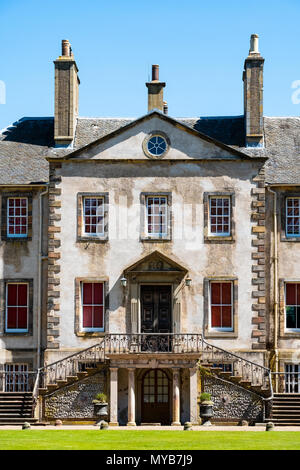 Newhailes House stile Palladiano villa in Newhailes station wagon. Midlothian, Scotland, Regno Unito Foto Stock