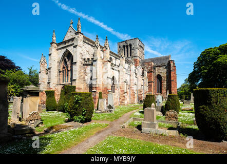 Santa Maria la Chiesa Parrocchiale a Haddington, East Lothian, Scozia, Regno Unito Foto Stock