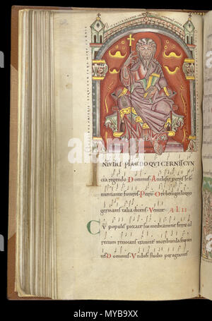 . Inglese: Caligola Troper, British Library MS di cotone Caligola UN XIV; . tra 1050 e 1079. Anon artista c.1050 / (1042-1079) 94 Caligola Andrew Foto Stock