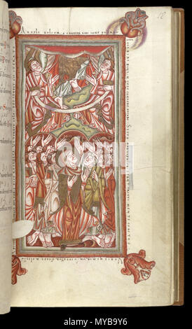 . Inglese: Caligola Troper, British Library MS di cotone Caligola UN XIV; . tra 1050 e 1079. Anon artista c.1050 / (1042-1079) 94 Caligola ascensione Foto Stock