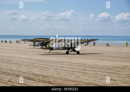 Saunton, Devon, Regno Unito - 2 Giugno 2018: Amici dell'Assalto Training Center ospiterà il settantacinquesimo anniversario della US Assault Training Center in Saunton, REGNO UNITO Foto Stock