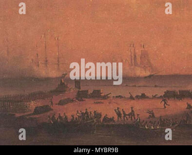 . Inglese: capitolazione di San Juan de Ulua, anonimo. Español: Capitulacion de San Juan de Ulua, Obra anonima. . Unknown 96 Capitulacion de San Juan de Ulua Foto Stock