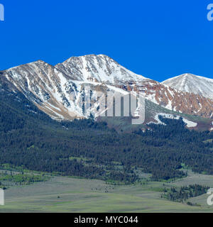 Lima picchi e colline vicino a lima, montana Foto Stock