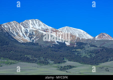 Lima picchi e colline vicino a lima, montana Foto Stock