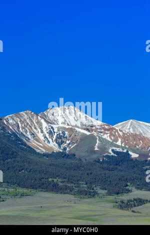 Lima picchi e colline vicino a lima, montana Foto Stock