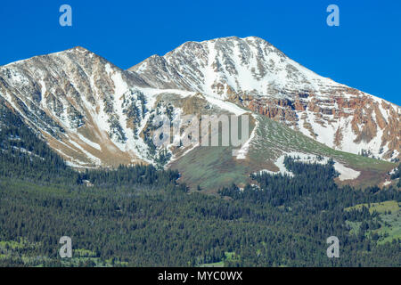 Lima picchi e colline vicino a lima, montana Foto Stock