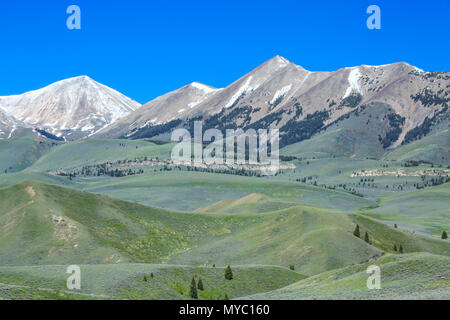 Lima picchi e colline vicino a lima, montana Foto Stock