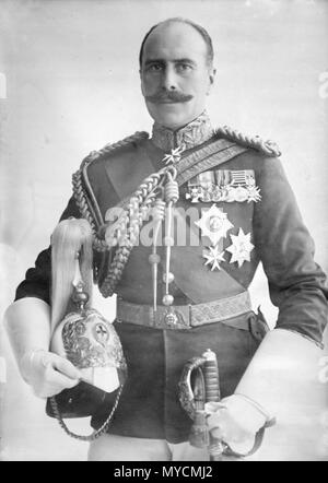 Il principe Alessandro di Teck, General Maggiore Alexander Cambridge, Alexander Cambridge, 1° Conte di Athlone (Alexander Augustus Frederick William Alfred George; nato il principe Alessandro di Teck, 1874 - 1957), il comandante britannico dell'esercito e dei principali generali Foto Stock