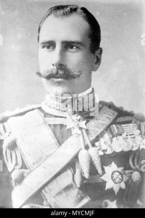 Il principe Alessandro di Teck, General Maggiore Alexander Cambridge, Alexander Cambridge, 1° Conte di Athlone (Alexander Augustus Frederick William Alfred George; nato il principe Alessandro di Teck, 1874 - 1957), il comandante britannico dell'esercito e dei principali generali Foto Stock