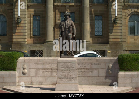 Royal Scots Fusiliers statua commemorativa Foto Stock