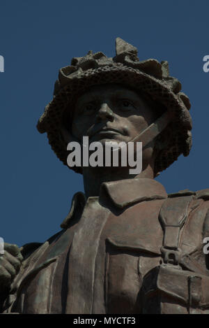 Royal Scots Fusiliers statua commemorativa Foto Stock